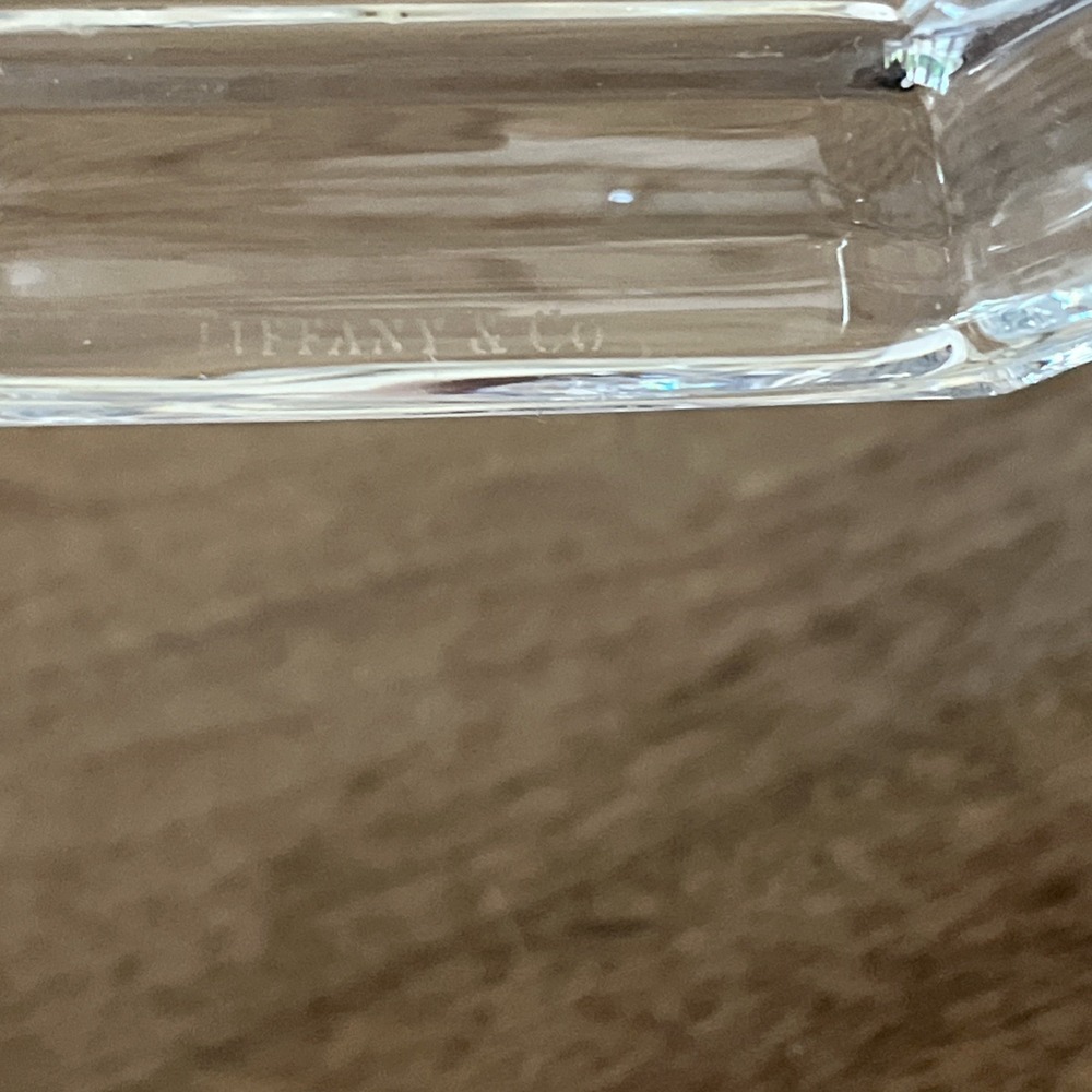 Tiffany & Co. Clear Crystal Pair of Faceted Candlesticks - Picture 8 of 9